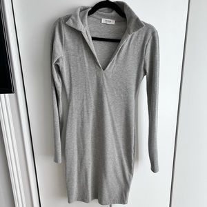 Grey long sleeve dress